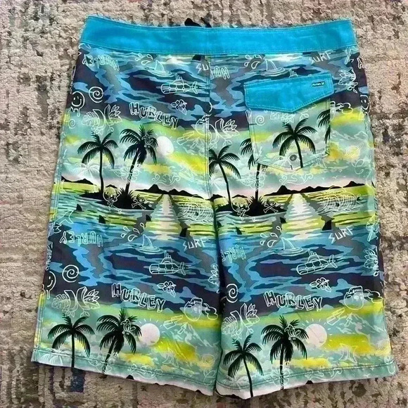 Big Kid Swim  Trunks Hurley Size 20 - Picture 5 of 10